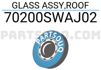 Honda 70200SWAJ02 GLASS ASSY,ROOF