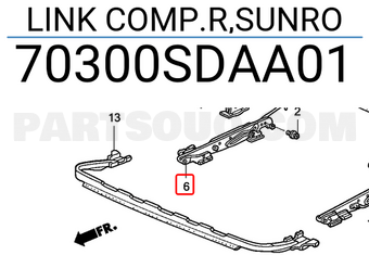 Honda 70300SDAA01 LINK COMP.R,SUNRO
