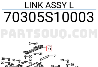 Honda 70305S10003 LINK ASSY L