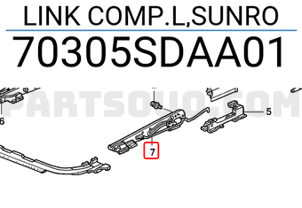 Honda 70305SDAA01 LINK COMP.L,SUNRO