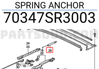 Honda 70347SR3003 SPRING ANCHOR
