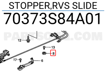 Honda 70373S84A01 STOPPER,RVS SLIDE