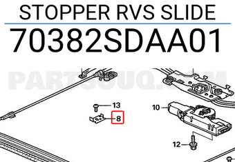 Honda 70382SDAA01 STOPPER RVS SLIDE
