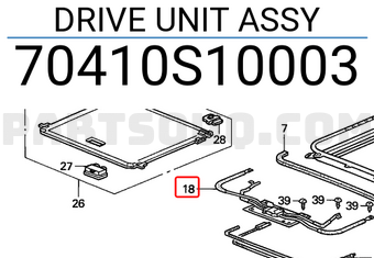 Honda 70410S10003 DRIVE UNIT ASSY