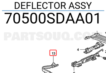 Honda 70500SDAA01 DEFLECTOR ASSY