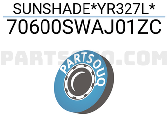 Honda 70600SWAJ01ZC SUNSHADE*YR327L*