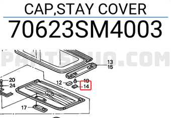 Honda 70623SM4003 CAP,STAY COVER