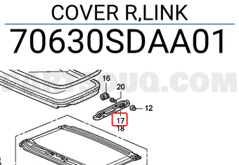 Honda 70630SDAA01 COVER R,LINK
