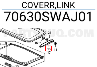 Honda 70630SWAJ01 COVERR,LINK