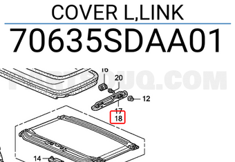 Honda 70635SDAA01 COVER L,LINK