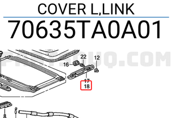 Honda 70635TA0A01 COVER L,LINK
