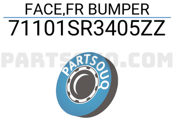 Honda 71101SR3405ZZ FACE,FR BUMPER