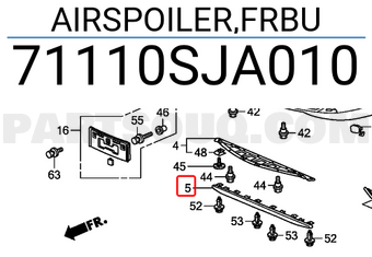 Honda 71110SJA010 AIRSPOILER,FRBU