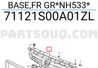 Honda 71121S00A01ZL BASE,FR GR*NH533*