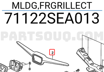 Honda 71122SEA013 MLDG,FRGRILLECT