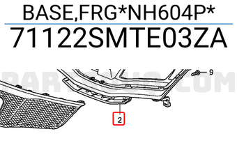 Honda 71122SMTE03ZA BASE,FRG*NH604P*