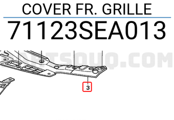 Honda 71123SEA013 COVER FR. GRILLE