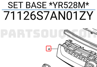Honda 71126S7AN01ZY SET BASE *YR528M*