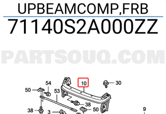 Honda 71140S2A000ZZ UPBEAMCOMP,FRB