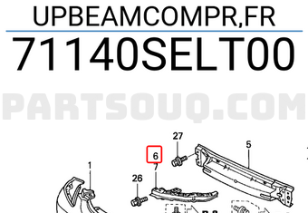 Honda 71140SELT00 UPBEAMCOMPR,FR
