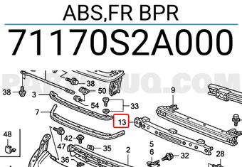 Honda 71170S2A000 ABS,FR BPR