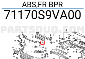Honda 71170S9VA00 ABS,FR BPR