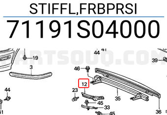 Honda 71191S04000 STIFFL,FRBPRSI