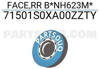 Honda 71501S0XA00ZZTY FACE,RR B*NH623M*