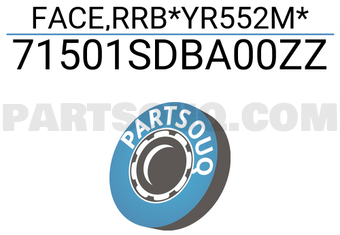 Honda 71501SDBA00ZZ FACE,RRB*YR552M*