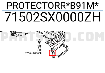 Honda 71502SX0000ZH PROTECTORR*B91M*