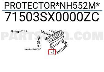 Honda 71503SX0000ZC PROTECTOR*NH552M*