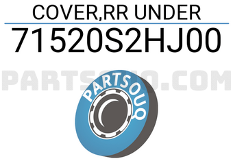 Honda 71520S2HJ00 COVER,RR UNDER