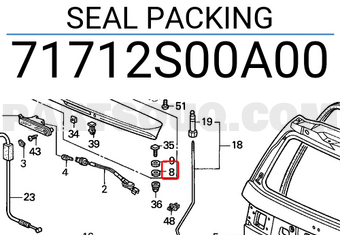 Honda 71712S00A00 SEAL PACKING