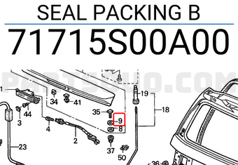 Honda 71715S00A00 SEAL PACKING B