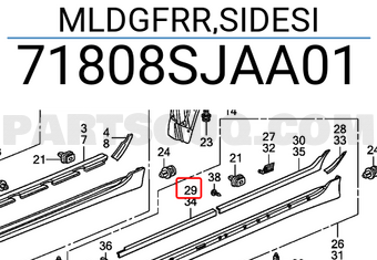 Honda 71808SJAA01 MLDGFRR,SIDESI