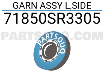 Honda 71850SR3305 GARN ASSY L,SIDE