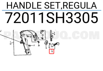 Honda 72011SH3305 HANDLE SET,REGULA