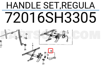 Honda 72016SH3305 HANDLE SET,REGULA