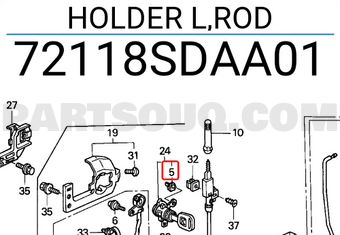 Honda 72118SDAA01 HOLDER L,ROD