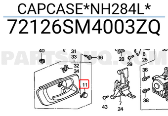 Honda 72126SM4003ZQ CAPCASE*NH284L*
