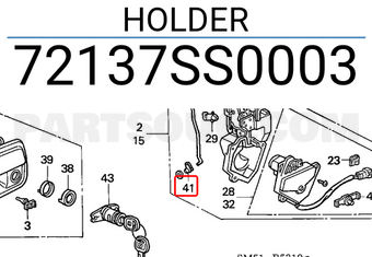 Honda 72137SS0003 HOLDER