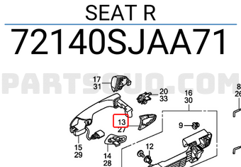 Honda 72140SJAA71 SEAT R