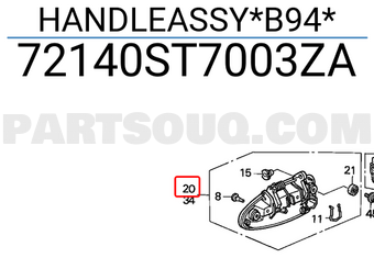 Honda 72140ST7003ZA HANDLEASSY*B94*