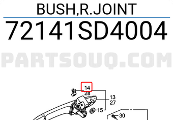 Honda 72141SD4004 BUSH,R.JOINT