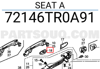 Honda 72146TR0A91 SEAT A