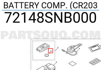 Honda 72148SNB000 BATTERY COMP. (CR203