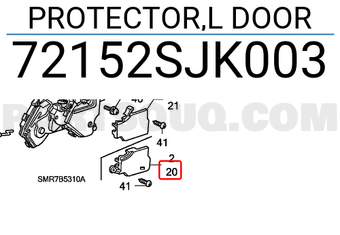 Honda 72152SJK003 PROTECTOR,L DOOR