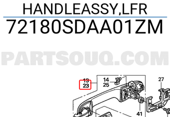 Honda 72180SDAA01ZM HANDLEASSY,LFR