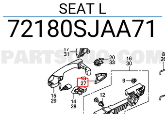 Honda 72180SJAA71 SEAT L