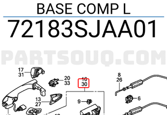 Honda 72183SJAA01 BASE COMP L